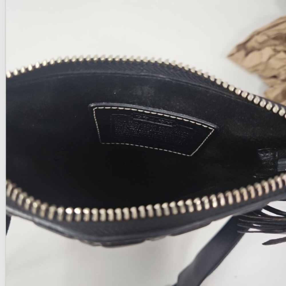 Coach Signature Hampton Python Black Patchwork Cr… - image 5